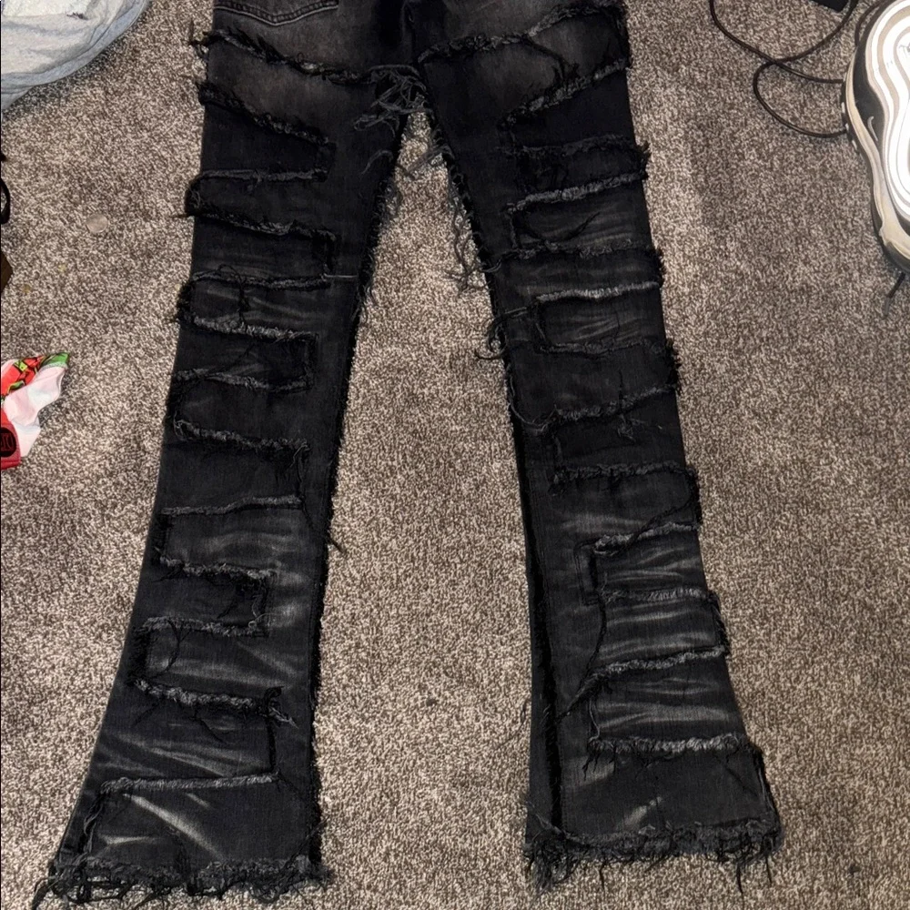 Men's Edgy Black Skinny Jeans